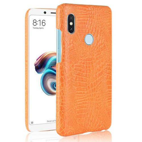 Xiaomi Redmi Note 5 Pro Étui Pour Classique Élégant Housse De Protection Compatibilité Mode Classique D'alligator Anti Éraflure - Couleur Orange