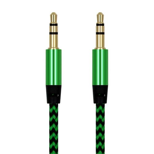 Câble Jack Audio auxiliaire multicolore en Nylon, 3.5mm à 3.5mm, pour voiture, MP3, PC, android, IOS, nouveau, 2021