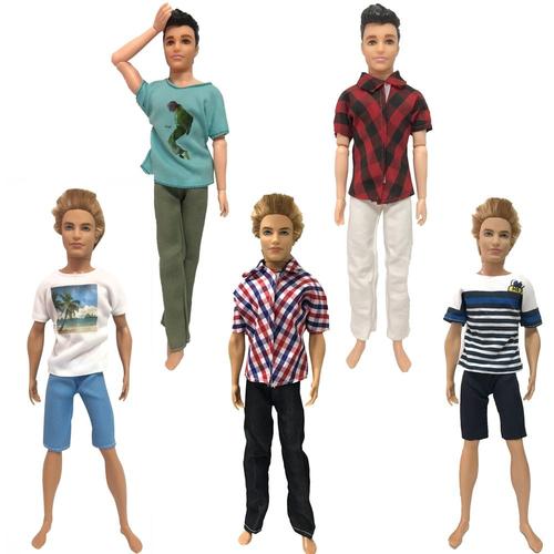 Taille J Ensemble De Vêtements Pour Poupée Prince, Mode Décontractée, Pour Ken, Barbie, Copain, Meilleur Cadeau, Pour Enfant, 5 Pièce, Mix, Jj,