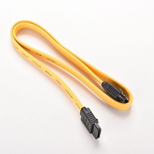 Câble de Signal SATA 3 série ATA haute vitesse 40cm pour disque dur HDD, 2 pièces, jaune et rouge