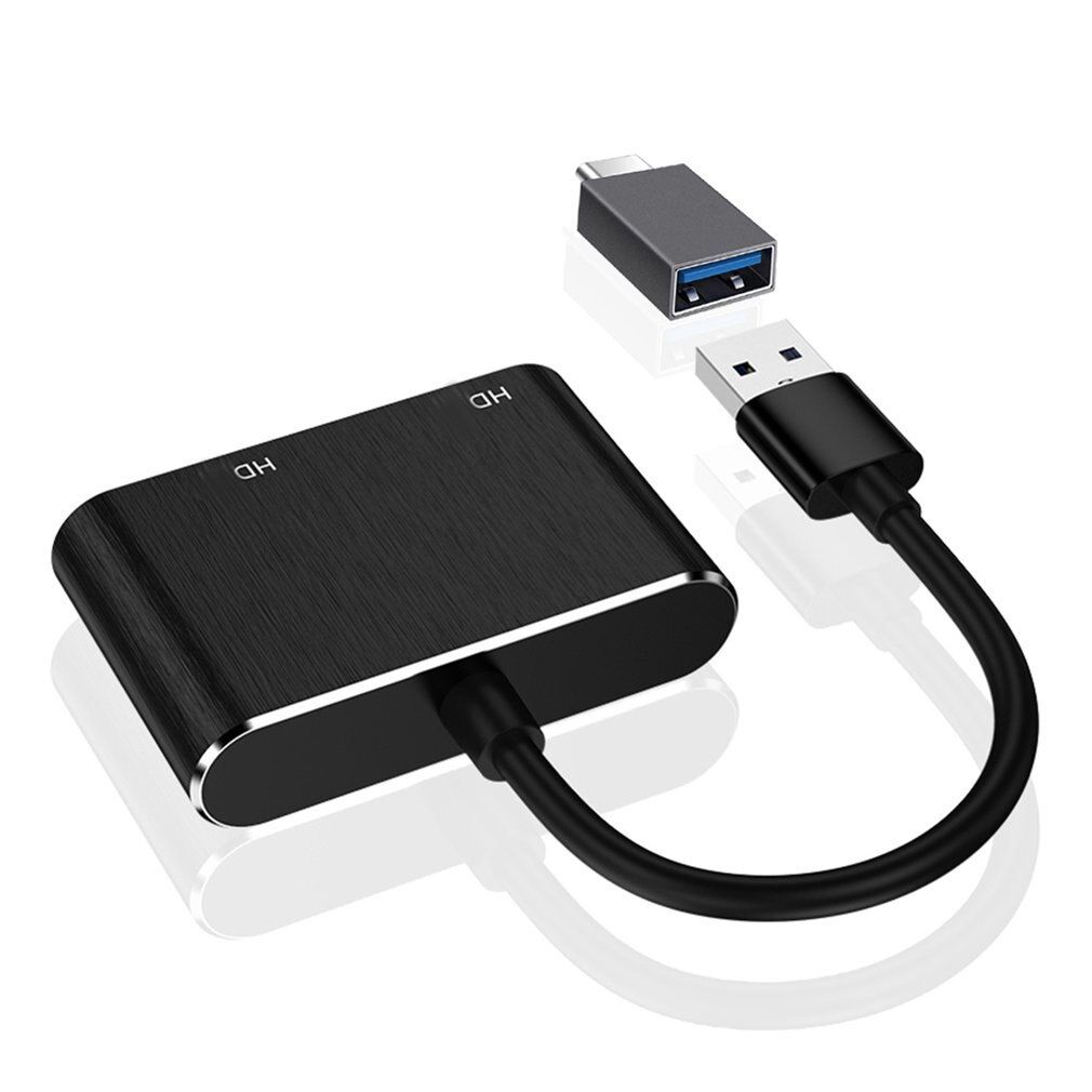 Adaptateur USB 3.0 vers double HDMI pour Triple affichage, c... - 2