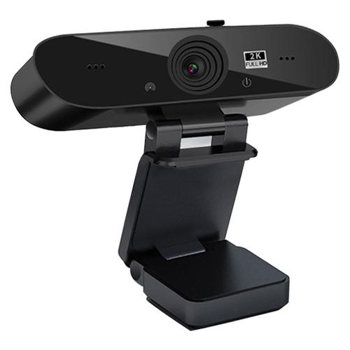 Webcam Streaming haute définition 2K, caméra de bureau USB avec Microphone intégré, lecteur gratuit pour joueurs