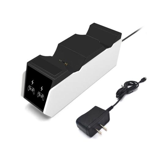 Double Base De Chargement Pour Poignée De Jeu Ps5, Chargeur 5v/2a, Avec Adaptateur Secteur