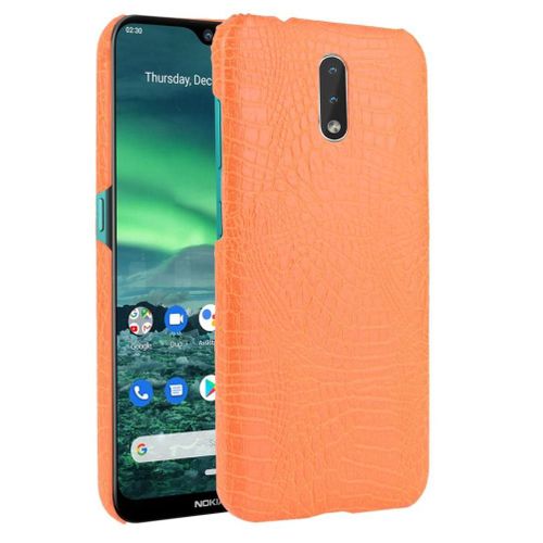 Classique Élégant Étui Pour Nokia 2.3 Compatibilité Mode Classique D'alligator Anti Éraflure Housse De Protection - Couleur Orange