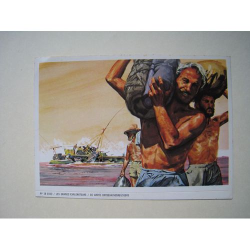 Esso "Les Grands Explorateurs / De Grote Ontdekkingsreizigers" N° 19 Chromo Vignette Autocollant