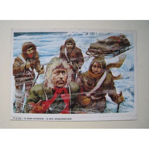 Esso "Les Grands Explorateurs / De Grote Ontdekkingsreizigers" N° 13 Chromo Vignette Autocollant