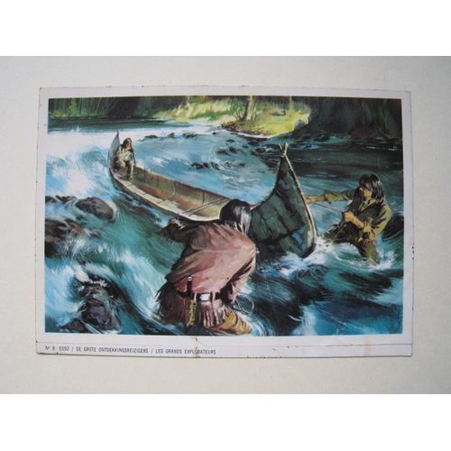 Esso "Les Grands Explorateurs / De Grote Ontdekkingsreizigers" N° 8 Chromo Vignette Autocollant