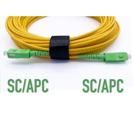 Elfcam Cable a Fibre Optique SC/APC a SC/APC Monomode avec 25