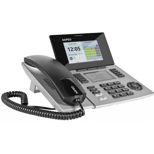 Agfeo St 56 Téléphone Fixe Argent Lcd