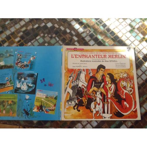 Livre Disque L Enchanteur Merlin -Les Chevaliers De La Table Ronde