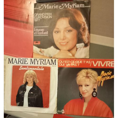 Marie Myriam / 3 X Disques Vynil 45 Tours