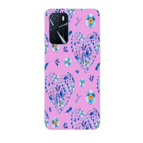 Coque Oppo A16 Et A16s Coeur Fleur Rose