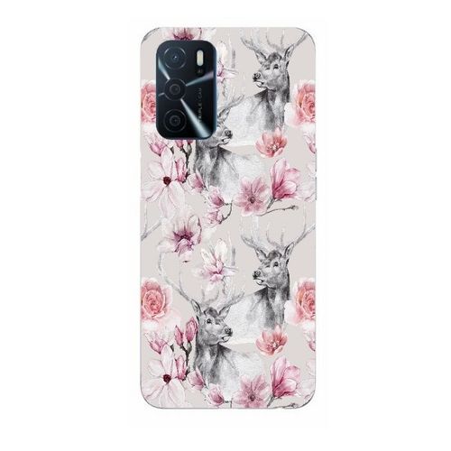 Coque Oppo A16 Et A16s Renne Fleur Rose