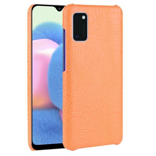 Classique Élégant Étui Pour Samsung Galaxy A41 Compatibilité Housse De Protection Mode Classique D'alligator Anti Éraflure - Couleur Orange