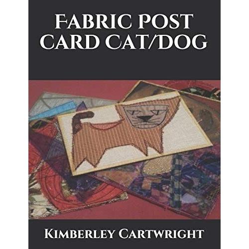 Fabric Post Card Cat/Dog