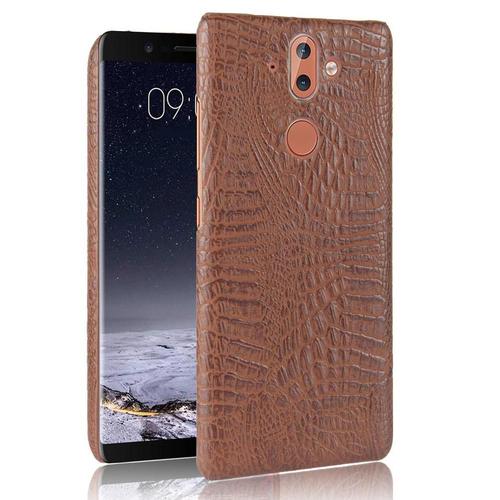 Classique Élégant Étui Pour Nokia 8 Sirocco Mode Classique D'alligator Anti Éraflure Compatibilité Housse De Protection - Le Brun