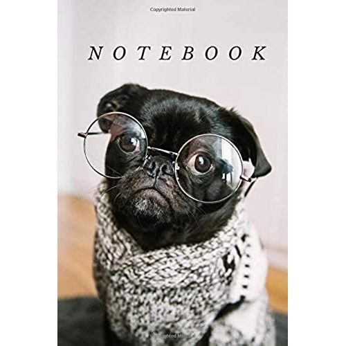 Notebook: Funny Dog Design - (Journal, Diary) - 100 Lined Pages - 6x8"