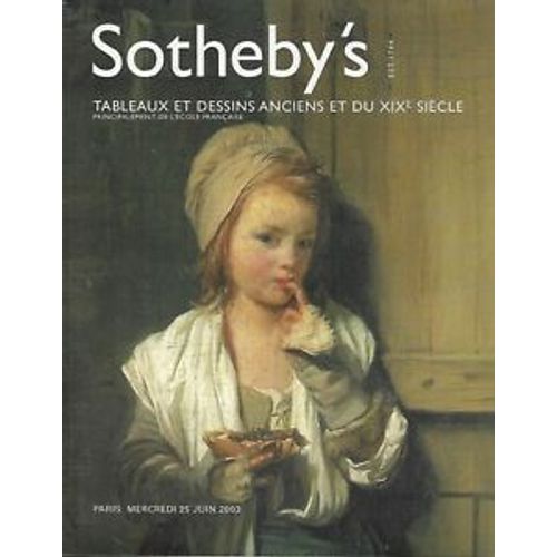  Tableaux Et Dessins Anciens Et Du Xixe Siècle - Paris 25 Juin 2003