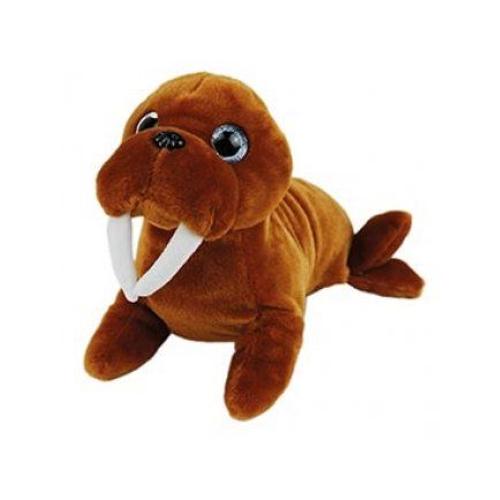 Peluche Morse Brun 34 Cm - Peluche Licence Animaux Marins - Doudou Enfant - Nouveaut?