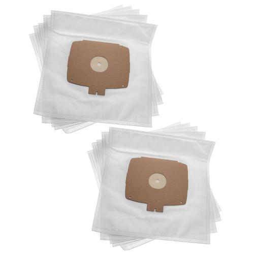 vhbw 10x Sacs compatible avec Electrolux 113466, 360, 375, 380, 390, 400, 720 aspirateur - microfibres non tissées, 30,1cm x 30.35cm, blanc