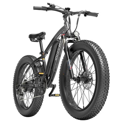 Gogobest Gf600 Vélo Électrique 13ah Batterie 1000w Moteur 26x4,0 Pouces Gros Pneu Shimano Cadre En Alliage D'aluminium 7 Vitesses Vitesse Maximale 40km/H 110km Kilométrage Assisté Ip54 Lcd - Noir Gris