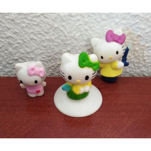 Lot 3 Petites Figurines Hello Kitty Sanrio