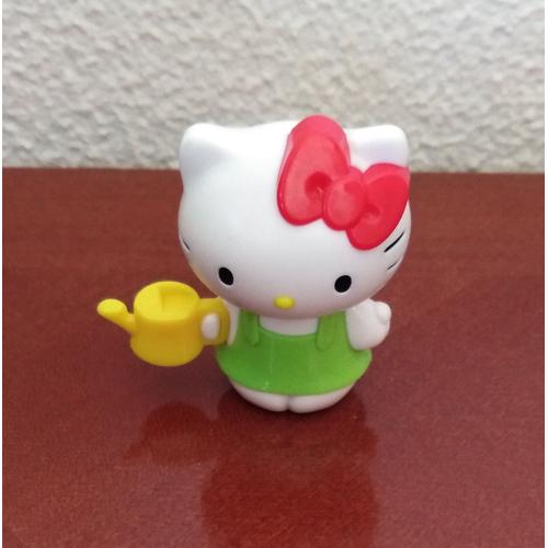 Figurine Hello Kitty Avec Arrosoir D'environ 4,5 Cm