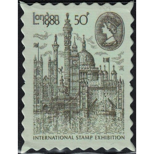 Royaume Uni Timbre Fictif Autocollant London 1980 International Stamp Exhibition Type Ii Scrapbooking