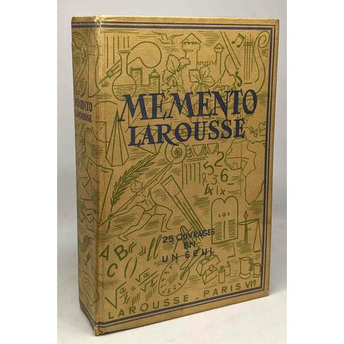 Mémento Larousse - Encyclopédique Et Illustré - 765 Gravures 13 Planches Et Tableaux 73 Cartes Et Cartons Dont 25 En Coluleurs