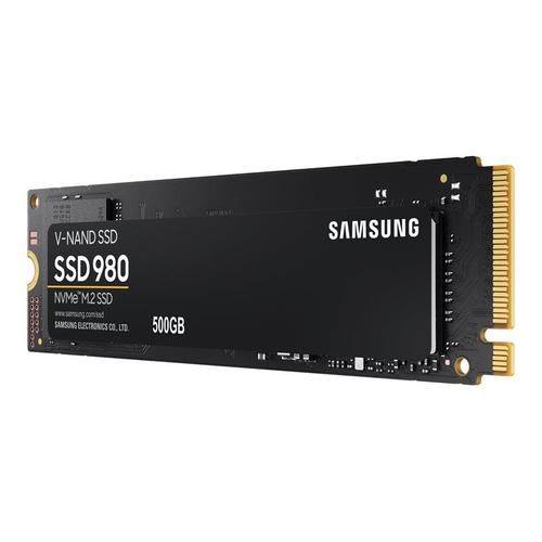 Samsung 980 MZ-V8V500BW - SSD - chiffré - 500 Go - interne - M.2 2280 - PCIe 3.0 x4 (NVMe) - AES 256 bits - TCG Opal Encryption