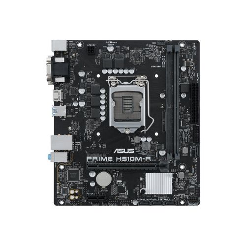 ASUS PRIME H510M-R - Carte-mère - micro ATX - Socket LGA1200 - H510 Chipset - USB 3.2 Gen 1 - Gigabit LAN - carte graphique embarquée (unité centrale requise) - audio HD (8 canaux)