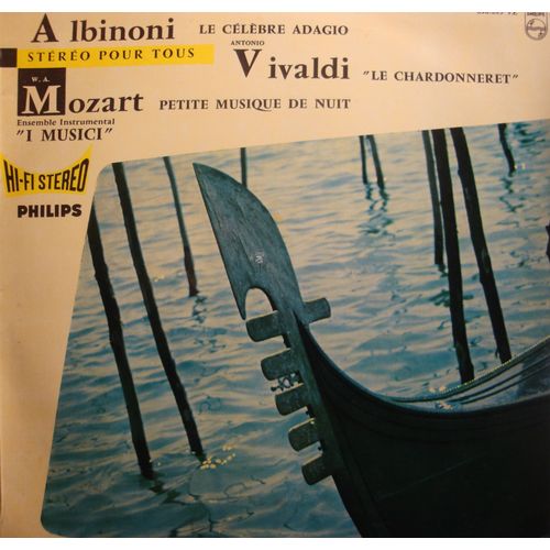 I Musici Chardonneret Albinoni/Vivaldi/Mozart Lp25cm Philips Vg++
