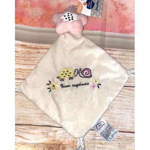 Doudou Etoile Rose Mots D'enfants Mouchoir Bebe Peluche Bisou Esquimau Comforter Baby Soft Toy Pink Star Torttle Snaile