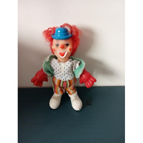 P/  Vintage Figurine Poupée Clown