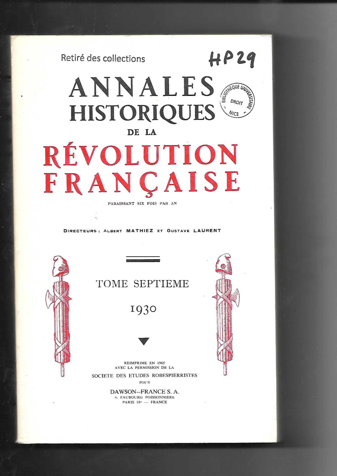 Annales De La Révolution Française