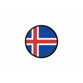 Patch ecusson brode imprime voyage souvenir backpack drapeau islande islandais 