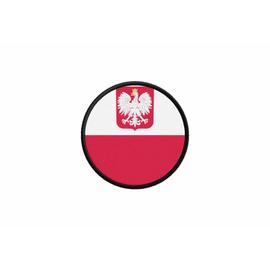Ecusson patche Pologne badge brodé thermocollant drapeau petit 45x30mm Polonais 
