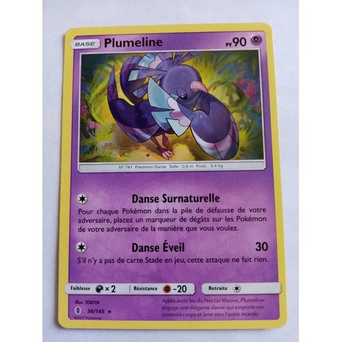 Carte Pokemon Soleil Et Lune - Gardiens Ascendants : Plumeline 56/145