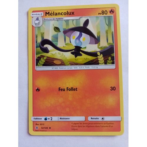 Carte Pokemon Soleil Et Lune - Gardiens Ascendants : Melancolux 12/145