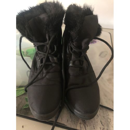 Bottines Noires Fourrees 38