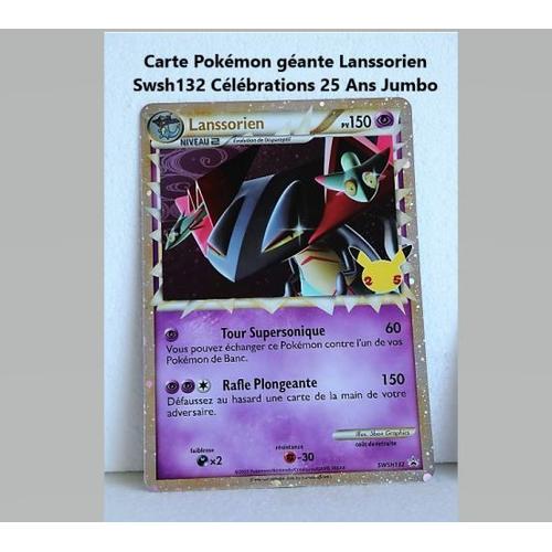 Carte Pokémon géante Lanssorien Swsh132 Célébrations 25 Ans Jumbo
