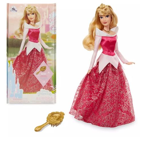 La Belle Au Bois Dormant Officielle De Disney - Poupée Classique Aurora Avec Pinceau