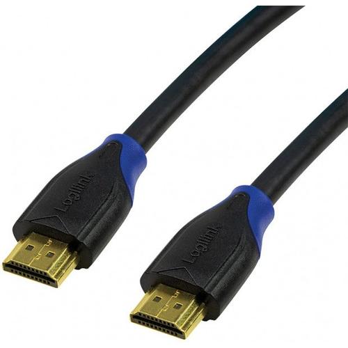 LogiLink High Speed with Ethernet - Câble HDMI avec Ethernet - HDMI mâle pour HDMI mâle - 7.5 m - noir - support 4K