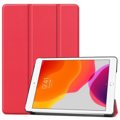 Etui Nouvel Apple Ipad 9 10,2 2021 Wifi - 4g/Lte Smartcover Pliable Rouge Avec Stand - Housse Coque De Protection New Ipad 9ème Generation 10.2 Pouces - Accessoires Tablette Pochette Xeptio : Exceptional Smart Case !