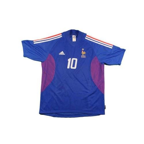 Maillot France Vintage Domicile N°10 Zidane 2002-2003