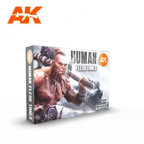 Ak Interactive Ak11603 Tons De Peau Humaine 6x17ml-Ak Interactive Ak11603 Tons De Peau Humaine 6x17ml (Ak Interactive)