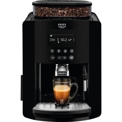 Krups Arabica EA817010 - Machine à café automatique avec mousseur à lait - 15 bar - noir