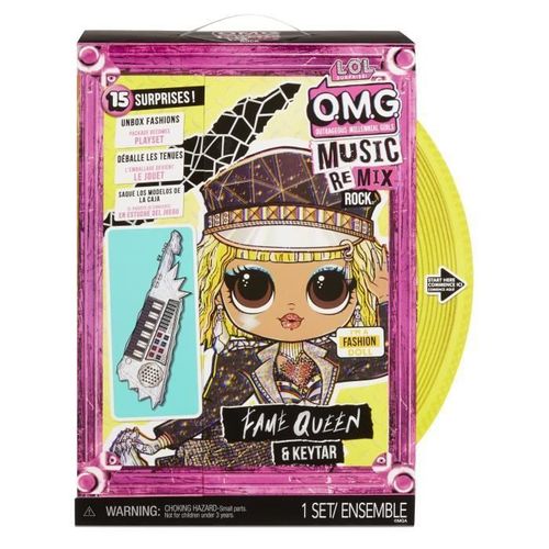 L.O.L. Surprise Omg Remix Rock- Fame Queen And Keytar - Poupée Mannequin 24cm