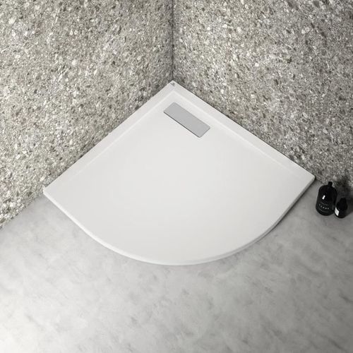 Receveur de douche extra plat 80x80 cm - quart de cercle - UltraFlat New - blanc - Ideal Standard