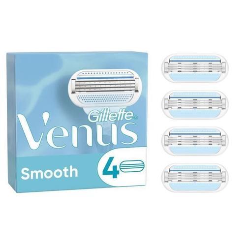 Gillette Venus Rasoir Feminin Smooth Lames X4 